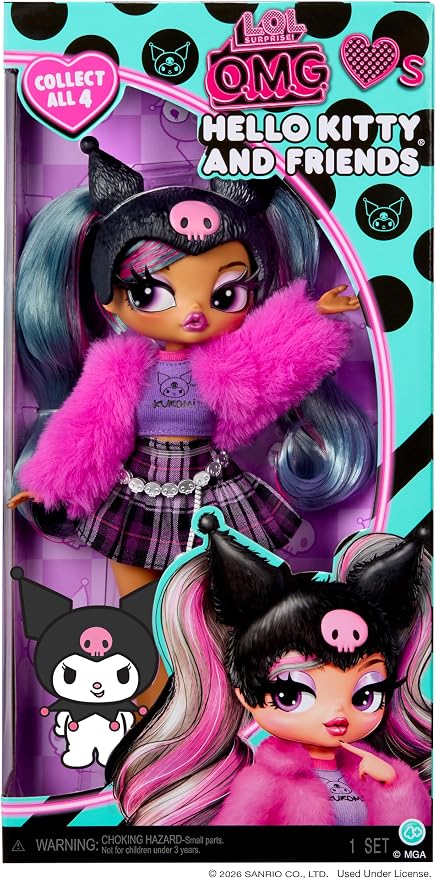 LOL Surprise! OMG Doll Hello Kitty And Friends Kuromi