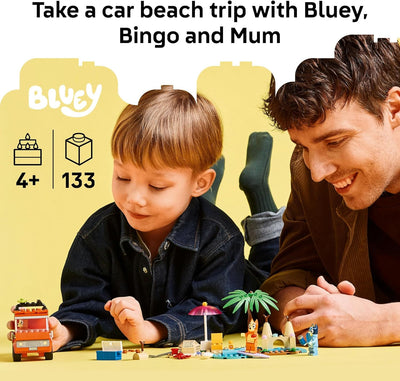 Lego Bluey 11202 Bluey's Beach And family Car Trip