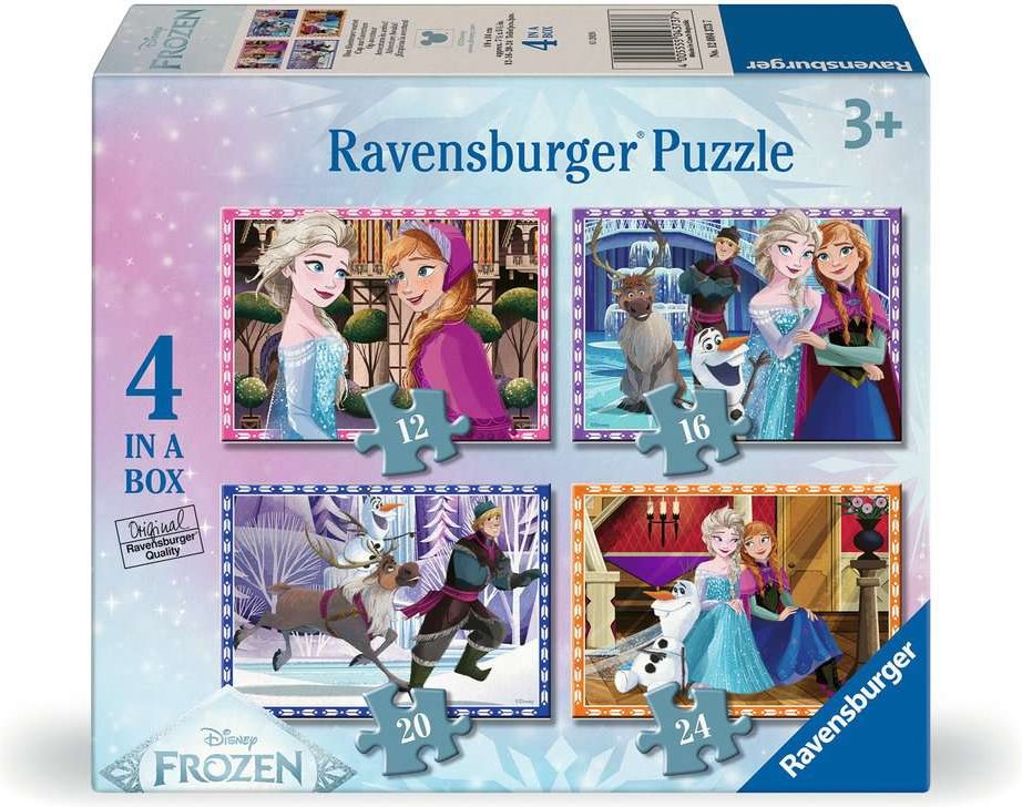 Disney Frozen 4 In A Box Jigsaw Puzzles