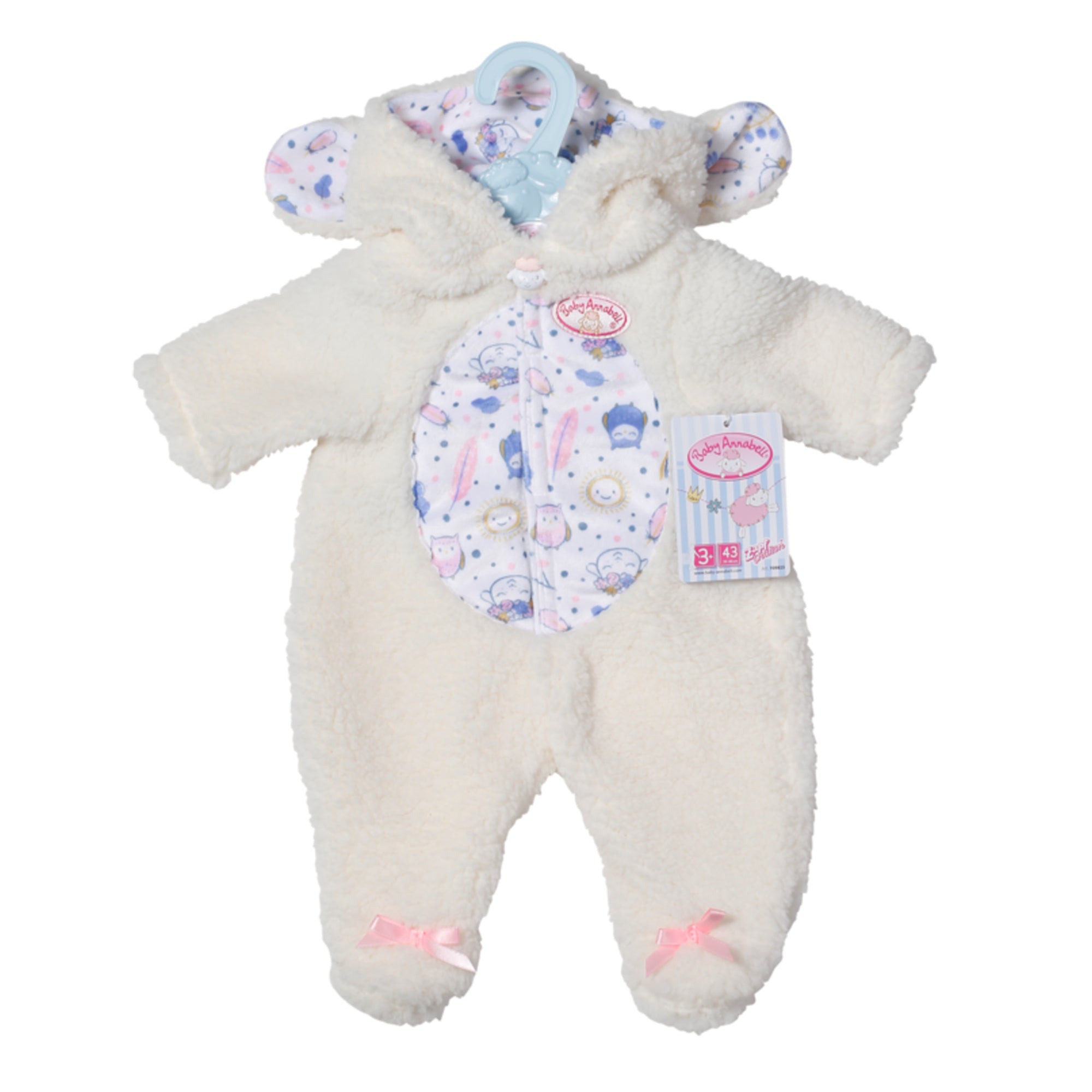 Baby Annabell Clothing Outfit Sheep Onesie For 43cm Doll