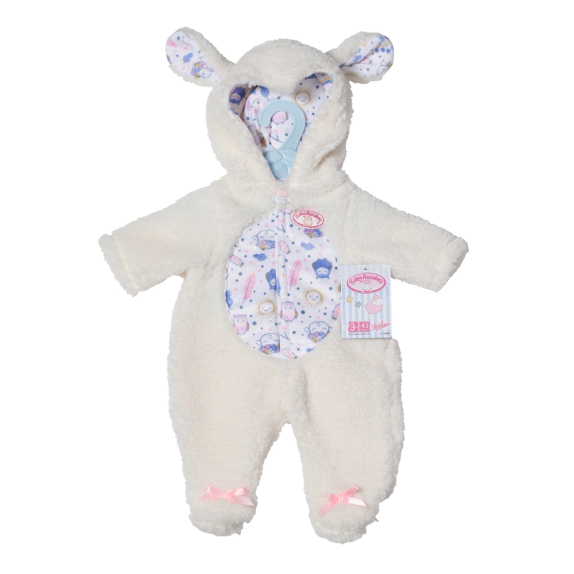 Baby Annabell Clothing Outfit Sheep Onesie For 43cm Doll