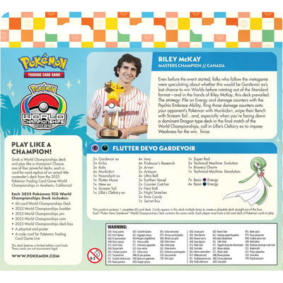 Pokemon TCG 2025 World Championship Deck Assorted
