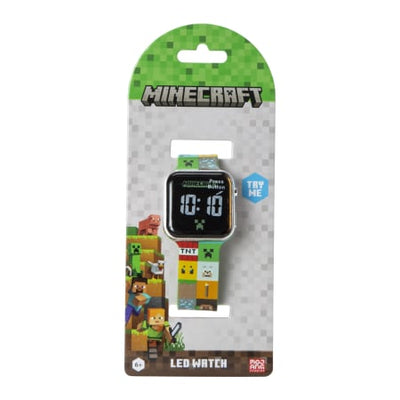 Minecraft LED Watch Green Strap