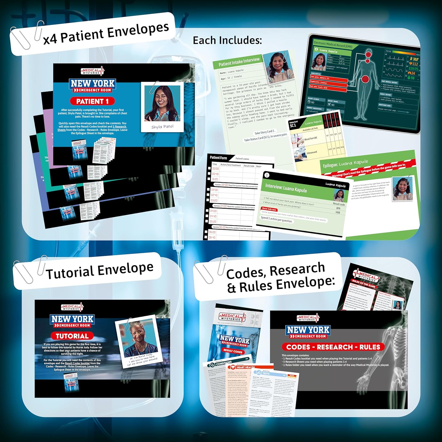 Medical Mysteries Game New York Emergency Room