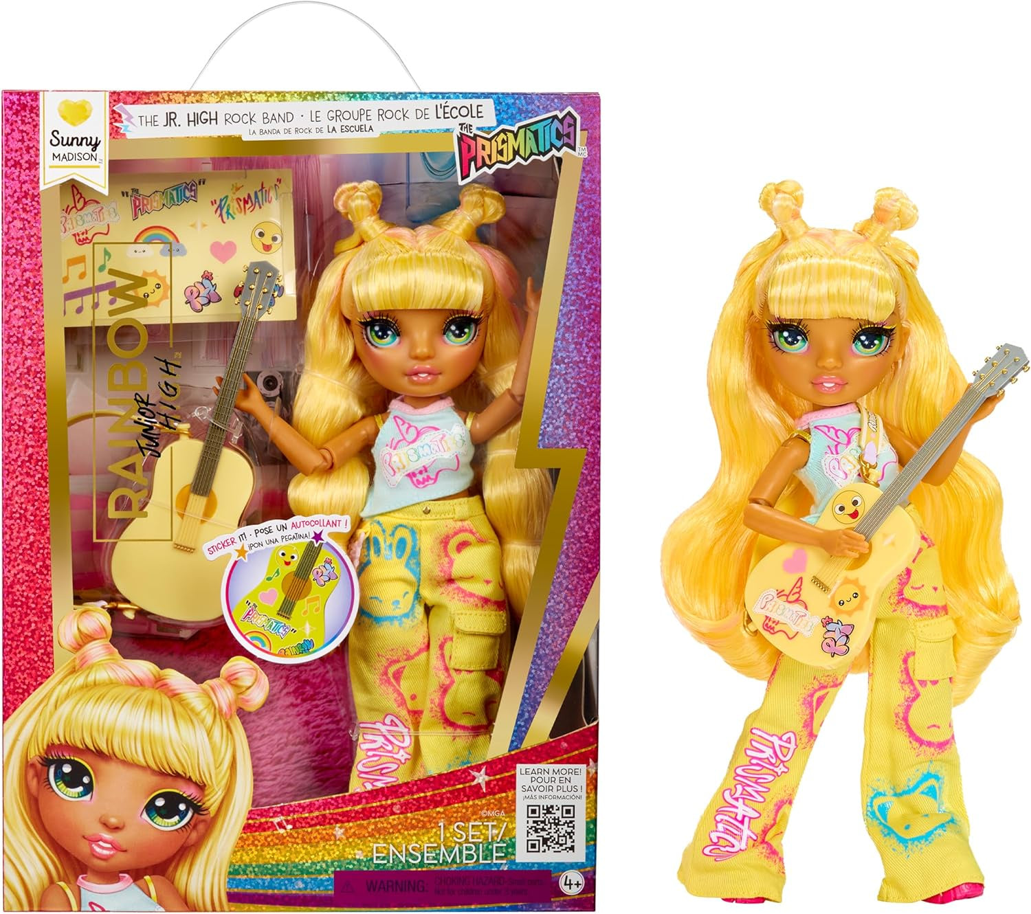 Rainbow High Jr High Rock Band Doll Sunny Madison