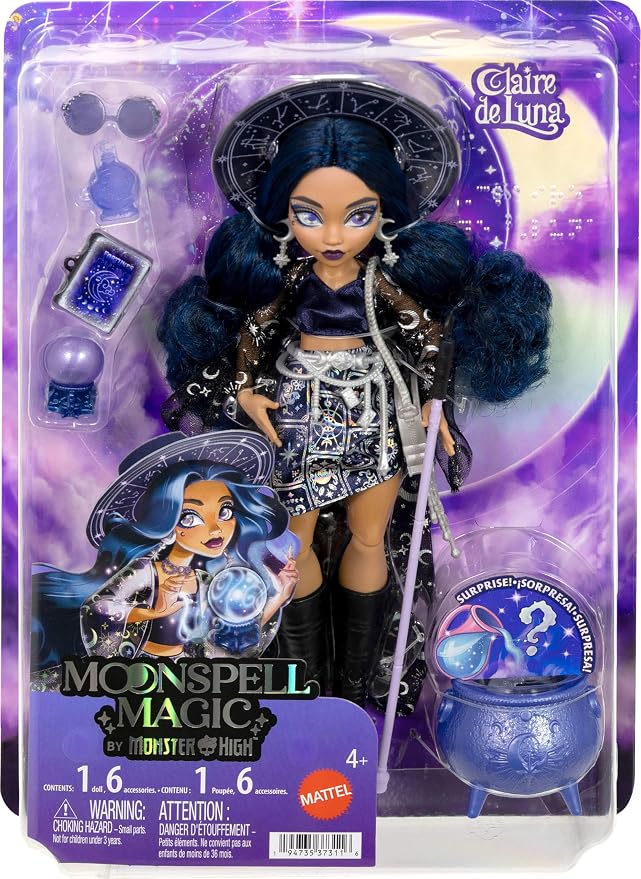 Monster High Moonspell Magic Doll Claire De Luna