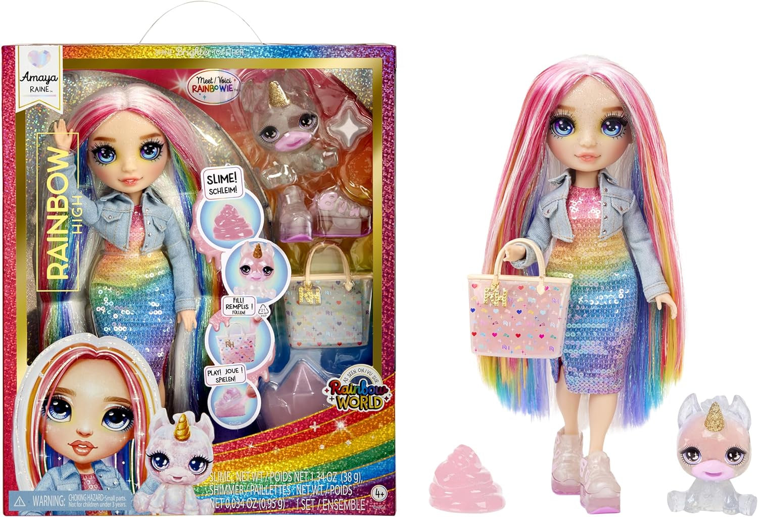 Rainbow High Rainbow World Fashion Doll Amaya Raine