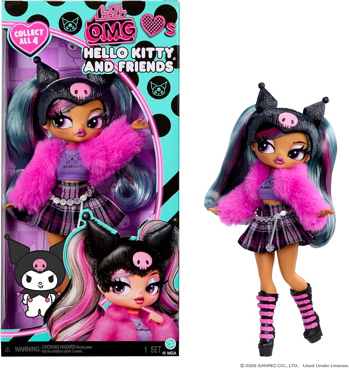 LOL Surprise! OMG Doll Hello Kitty And Friends Kuromi