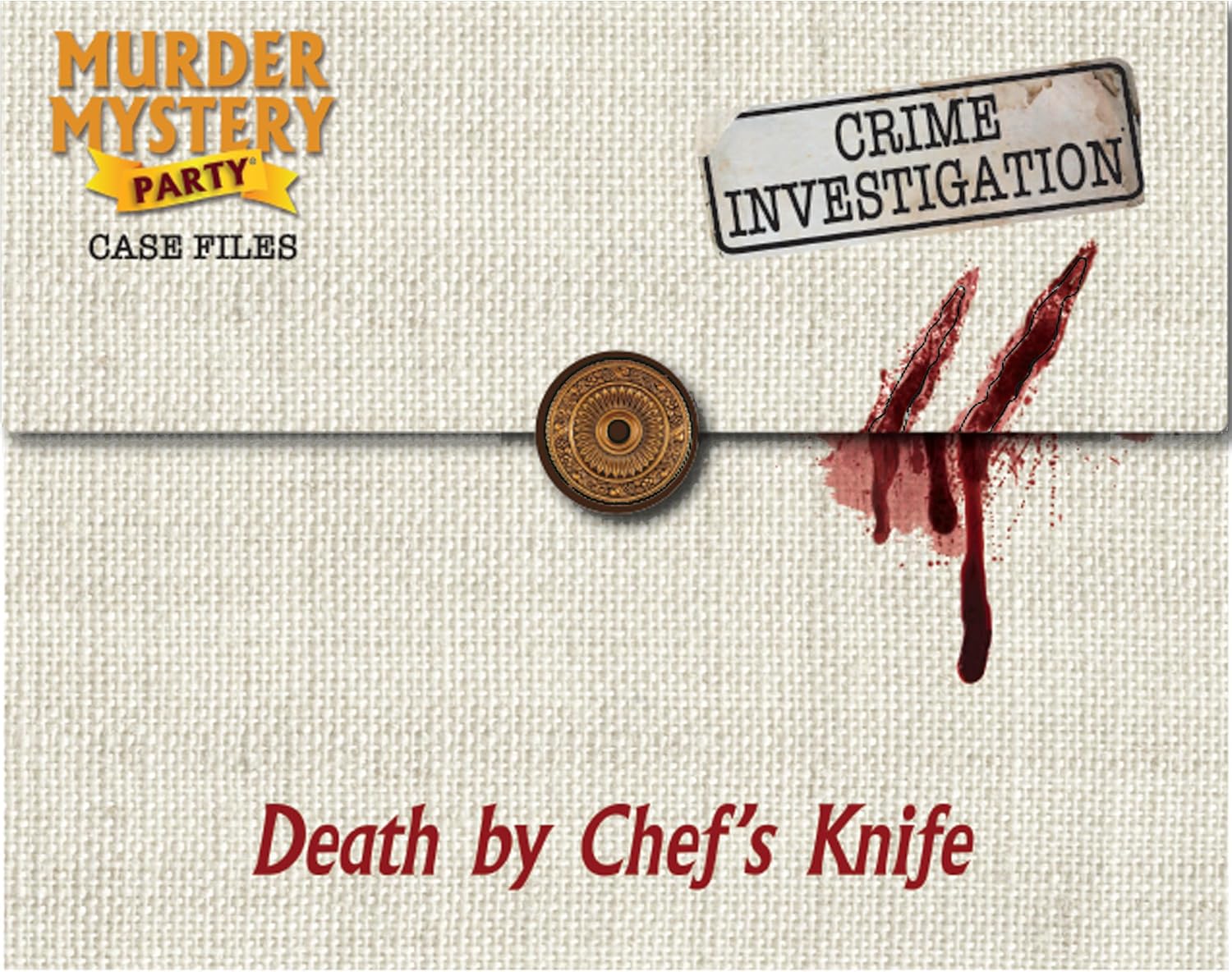 Murder Mystery Party Game Death By Chef's Knife