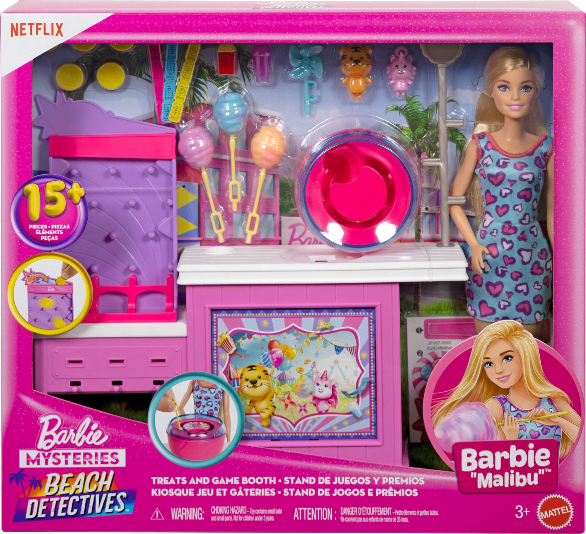Barbie Beach Detectives Cotton Candy And Game Playset