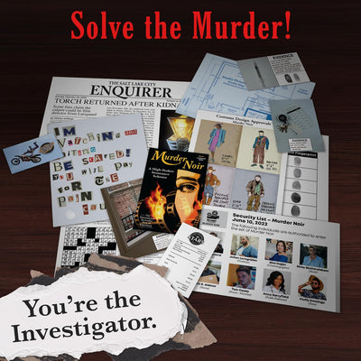 Murder Mystery Party Game Murder Noir