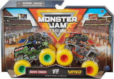 Monster Jam Grave Digger vs Max D Twin Pack 1:64