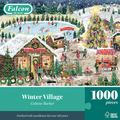 Jumbo Winter Village 1000pc Christmas Jigsaw Puzzle