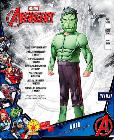 Marvel Avengers Hulk Deluxe Costume 5-6 Years