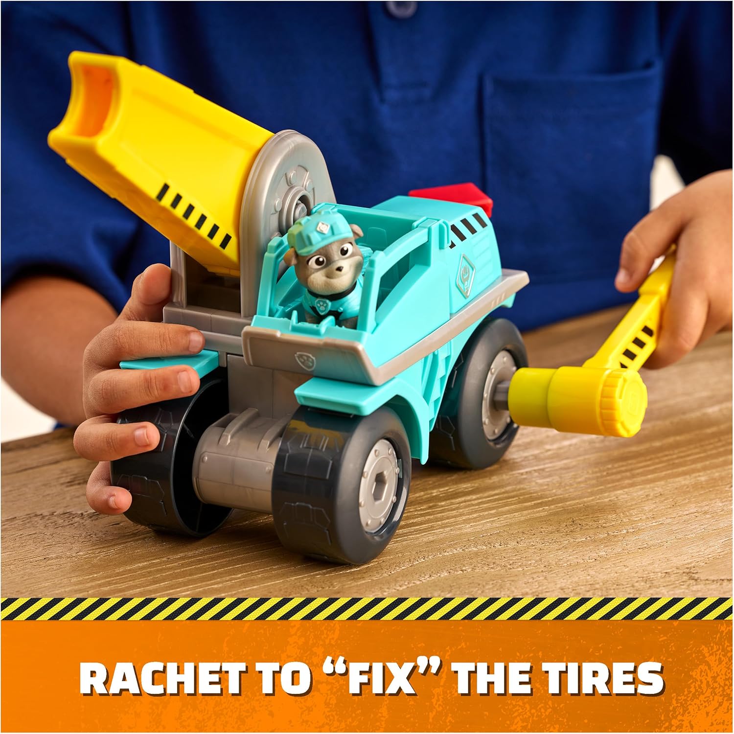 Paw Patrol Rubble And Crew Motor's Mega Hammer Vehicle And Figure