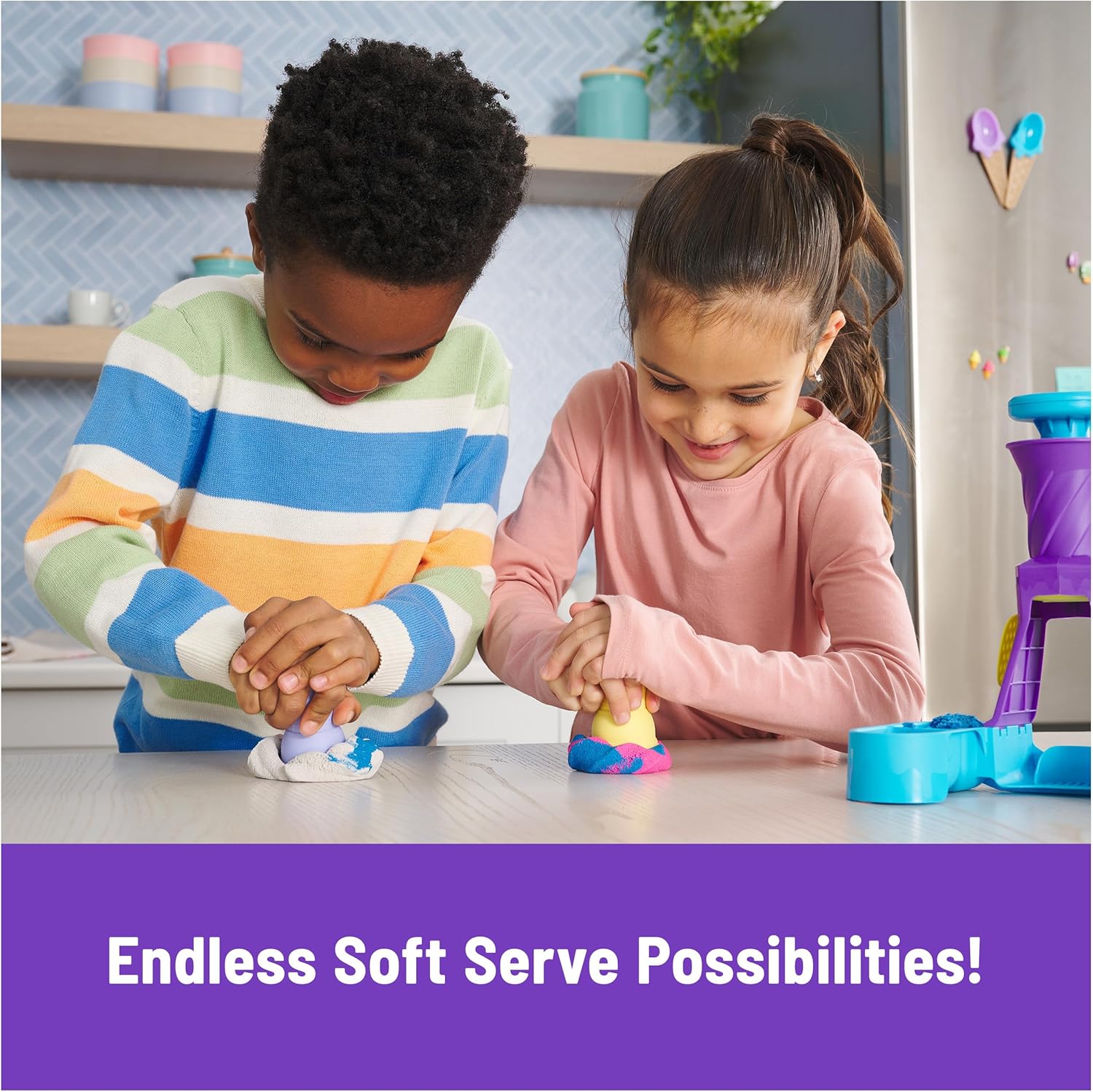 Kinetic Sand Soft Serve Station Playset