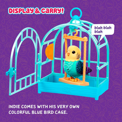 Little Live Pets My Really Real Bird And Cage Teal