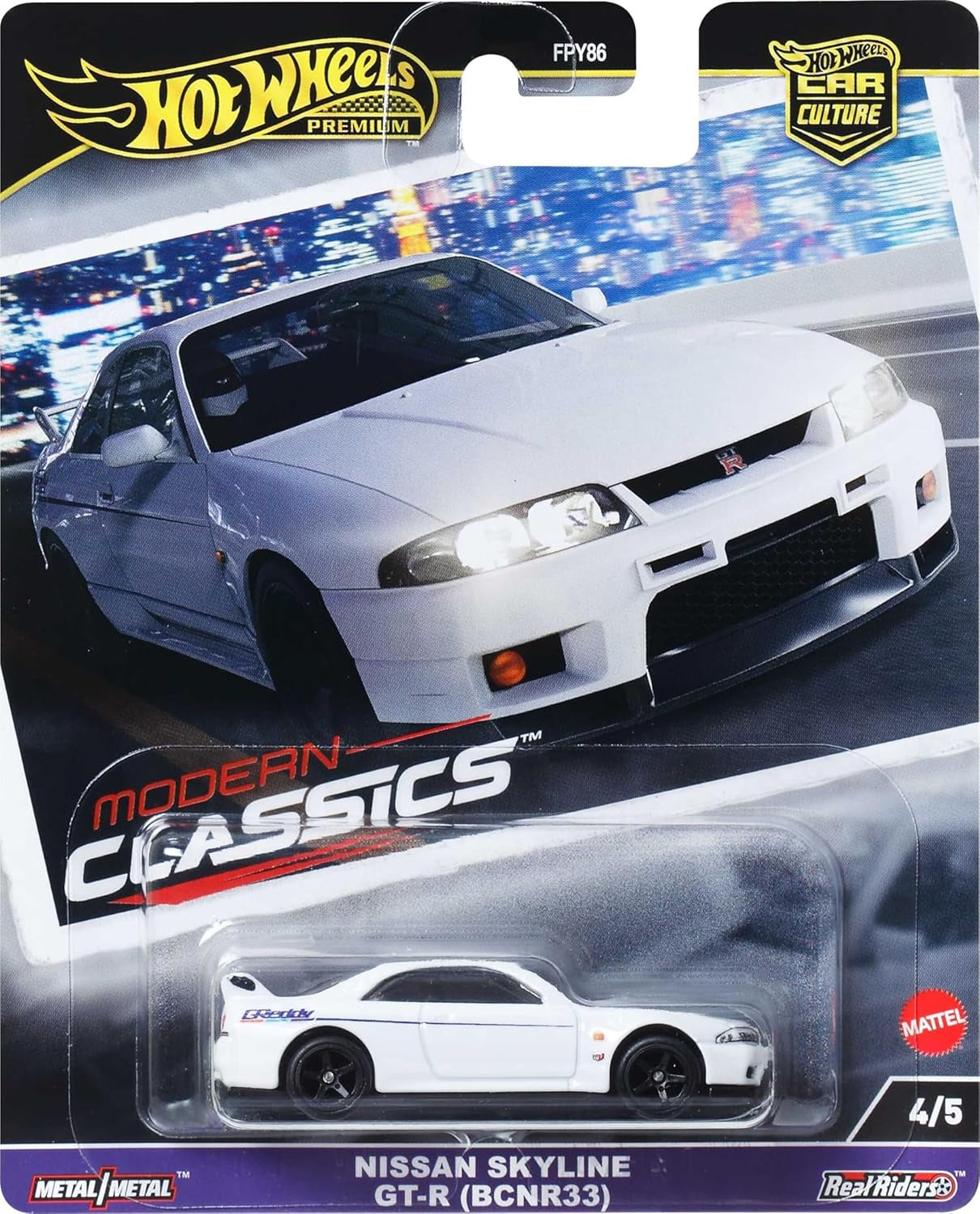 Hot Wheels Premium Car Culture Nissan Skyline GT-R BCNR33