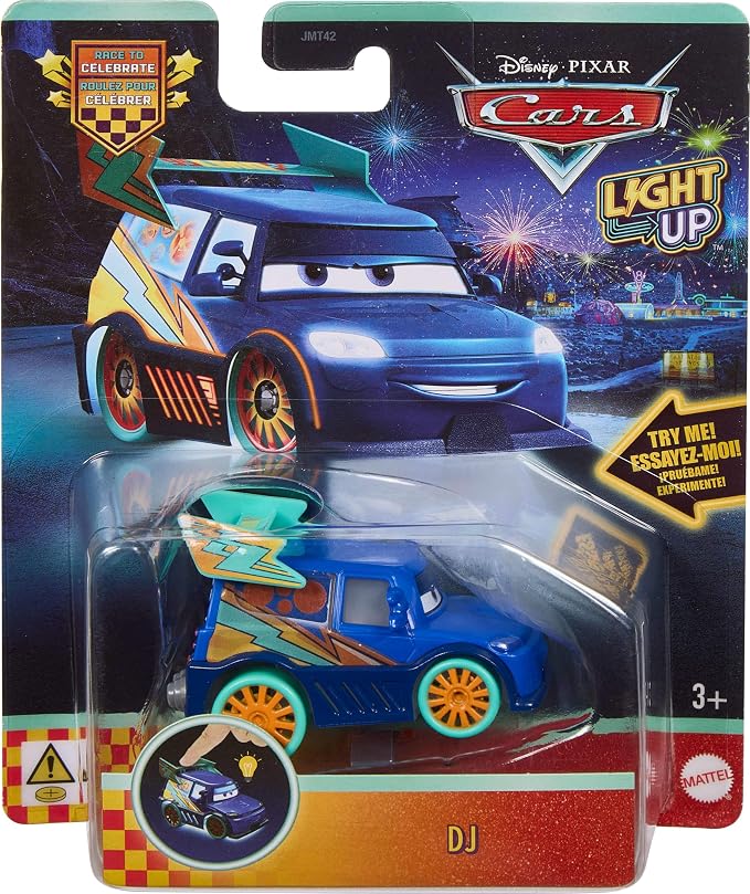 Disney Cars Die Cast Light Up Vehicle DJ