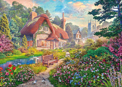 Ravensburger Oak Tree Cottage 1000pc Jigsaw Puzzle