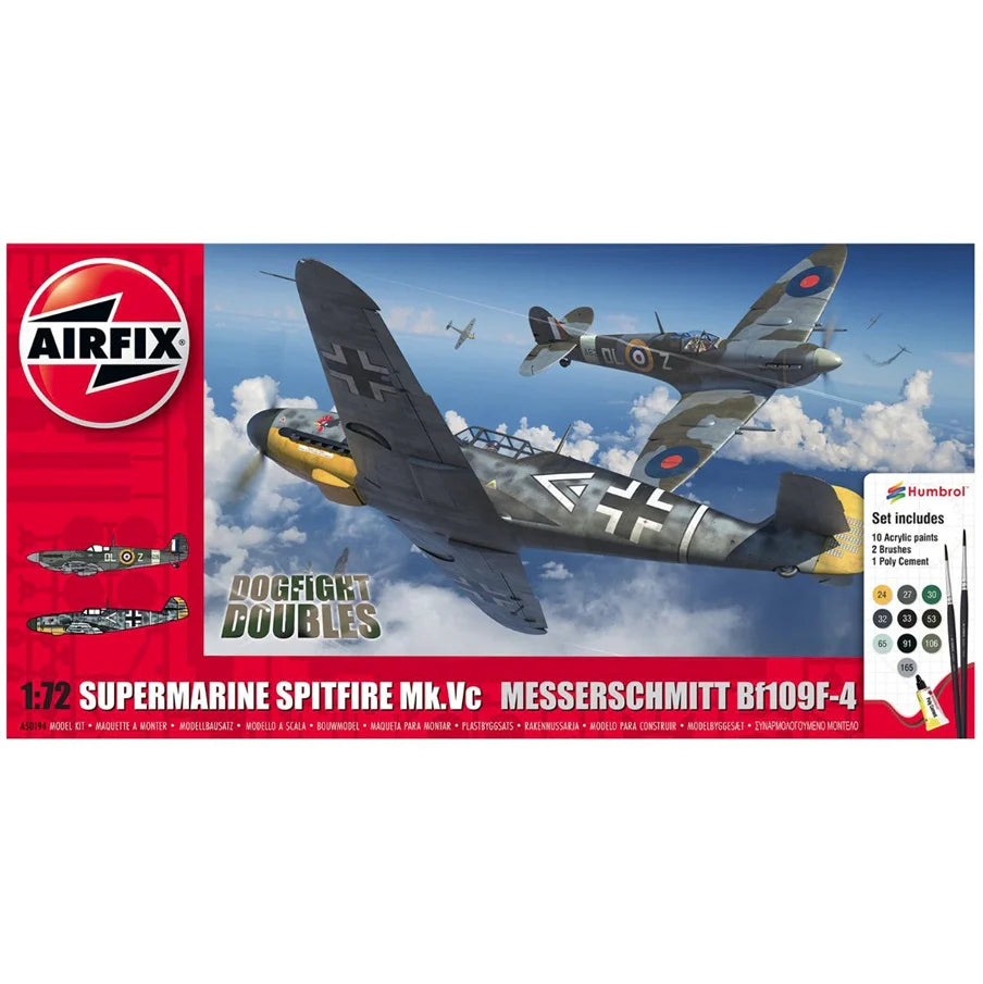 Airfix Supermarine Spitfire Mk.Vc vs Messerschmitt Bf109F-4 1:72