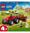 Lego City 60461 Red Farm Tractor With Trailer And Sheep