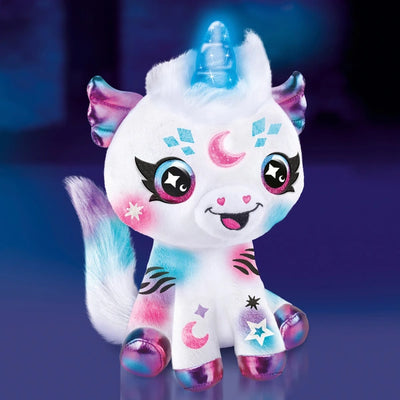 Airbrush Plush Light Up Cosmic Unicorn Creative Playset