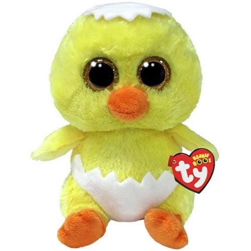 TY Peetie Yellow Chick Beanie Boo Soft Toy