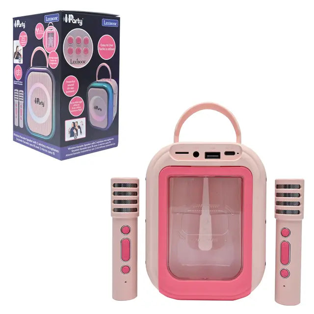 Lexibook iParty Wireless Speaker With 2 x Wireless Microphones
