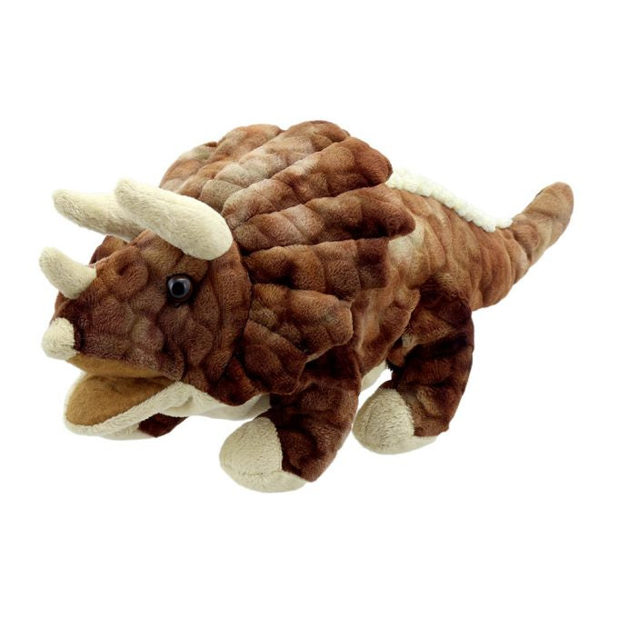 The Puppet Company Baby Dinos Hand Puppet Triceratops