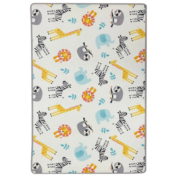 Babyzee Reversible Safari Play Mat 180cm x 120cm x 1cm