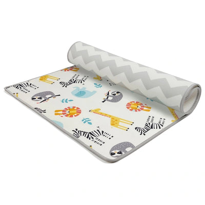 Babyzee Reversible Safari Play Mat 180cm x 120cm x 1cm