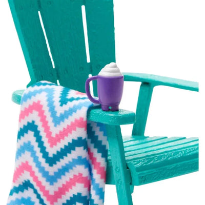 Barbie Furniture Set Garden Chair, Bird Table And Accessories