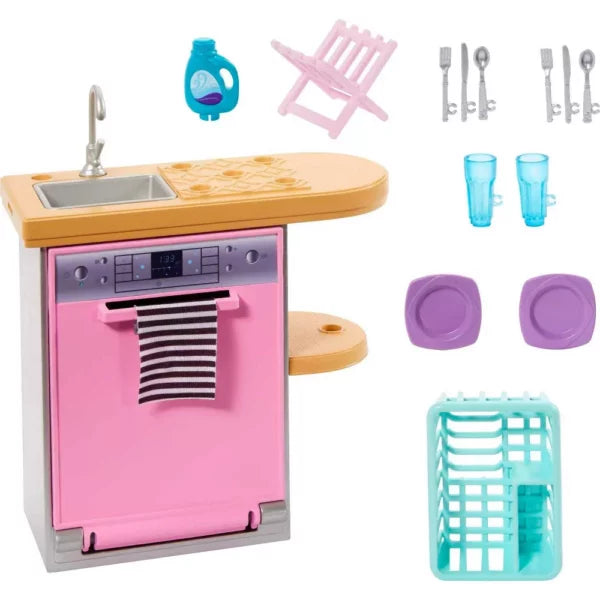 Barbie Furniture Set Kitchen Sink Dish Washer Unit