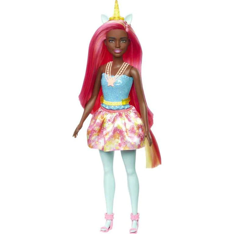 Barbie Dreamtopia Unicorn Doll With Rainbow Hair And Fantasy Accessories