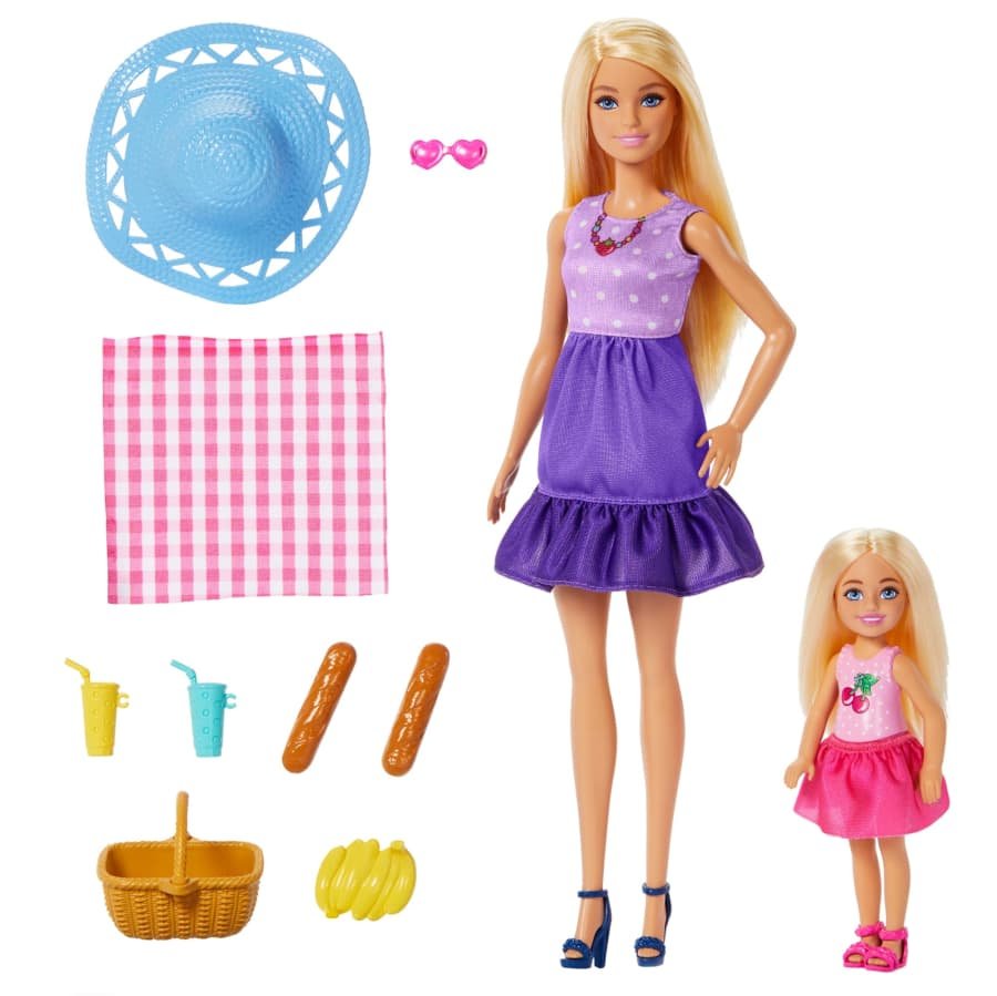 Barbie Malibu And Chelsea Doll Family And Friend 2 Pack