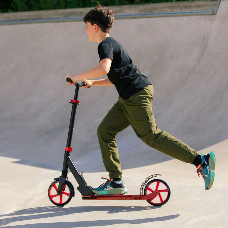 BoldCube 200mm Big Wheel Foldable Scooter Burgundy