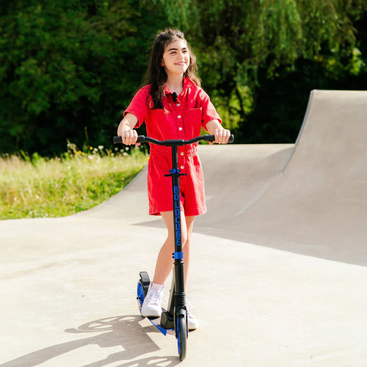 BoldCube 200mm Big Wheel Foldable Scooter Deep Blue