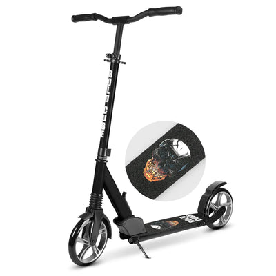 Bold Cube 200mm Big Wheel Foldable Scooter Black