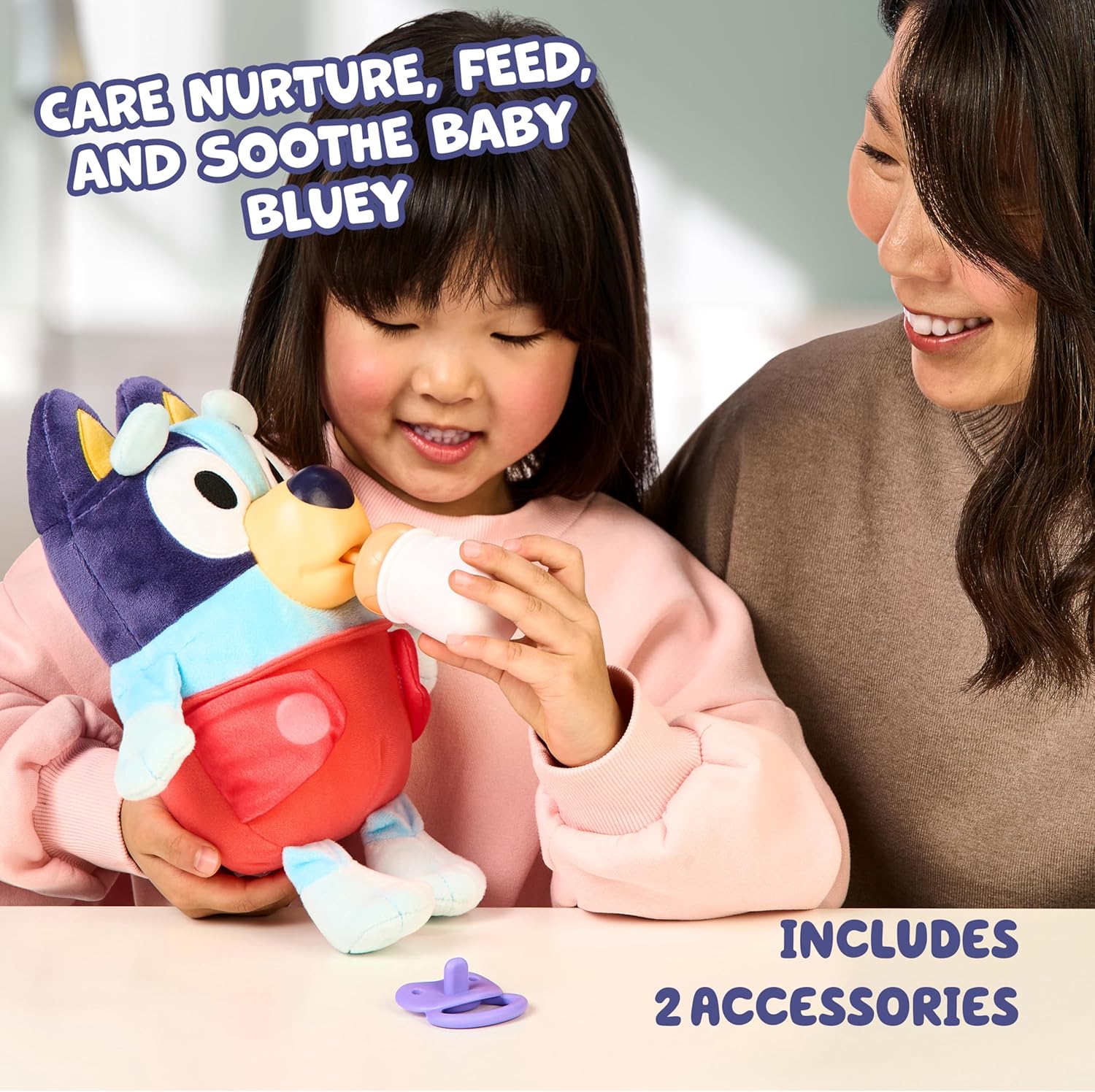 Bluey Cuddle And Care Bluey Soft Toy With Sounds