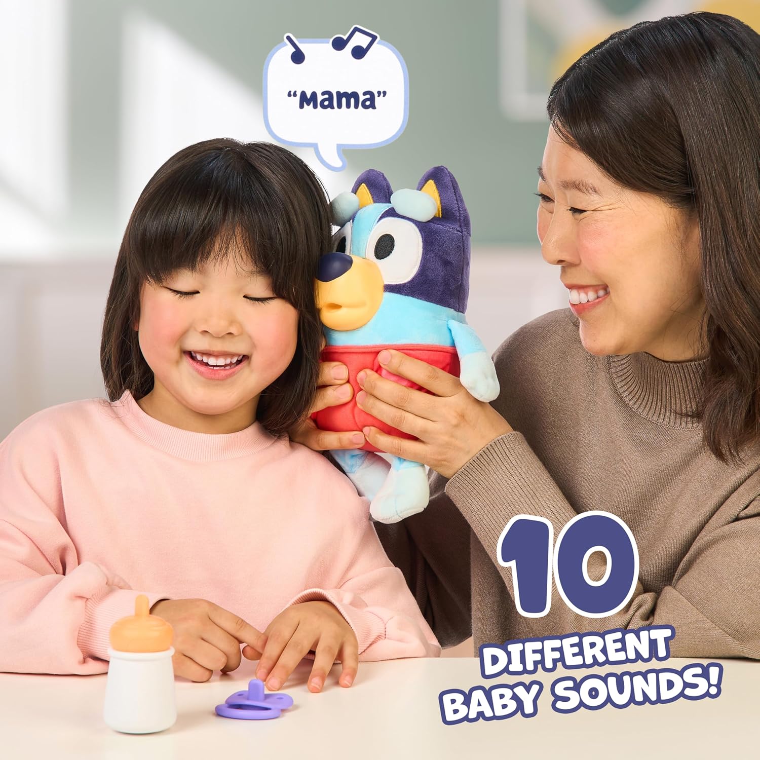 Bluey Cuddle And Care Bluey Soft Toy With Sounds
