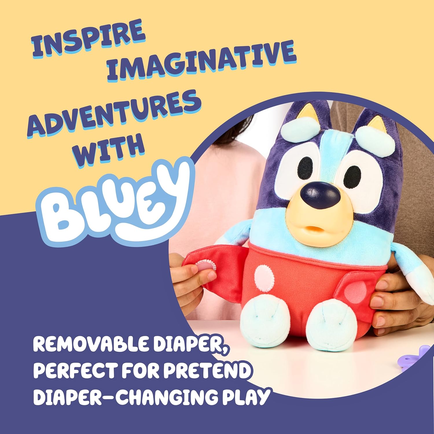 Bluey Cuddle And Care Bluey Soft Toy With Sounds
