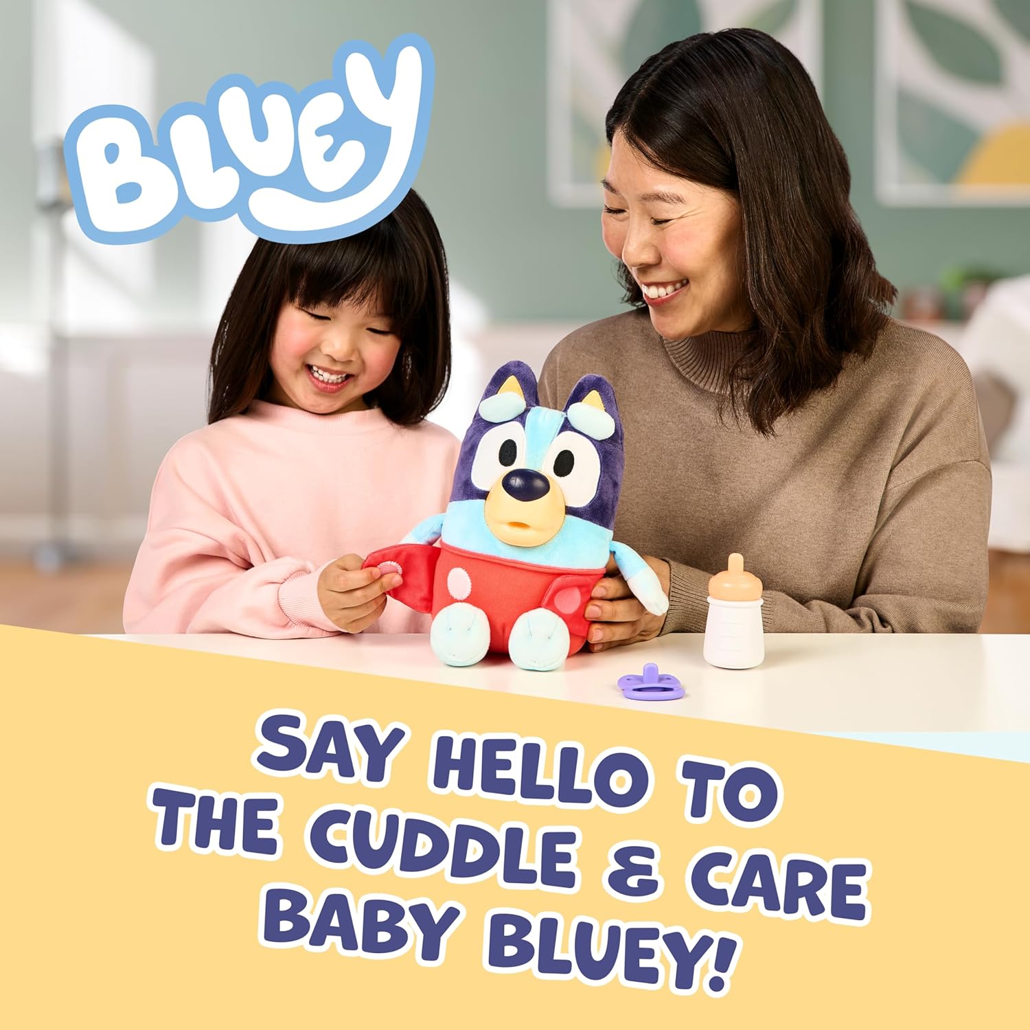 Bluey Cuddle And Care Bluey Soft Toy With Sounds