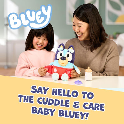 Bluey Cuddle And Care Bluey Soft Toy With Sounds