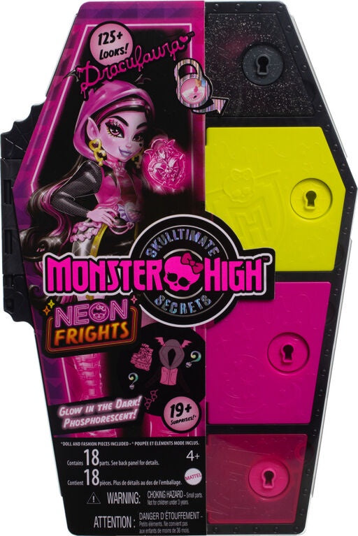 Monster High Skulltimate Secrets Neon Frights Doll Draculaura