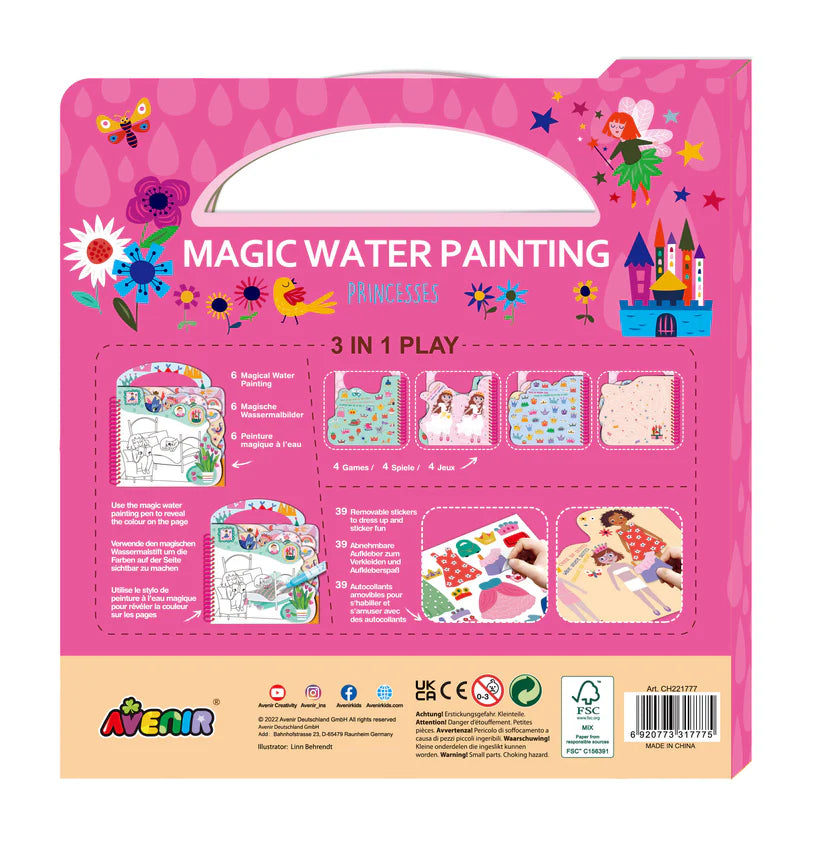 Haku Yoka Avenir Magic Water Painting Book Princesses