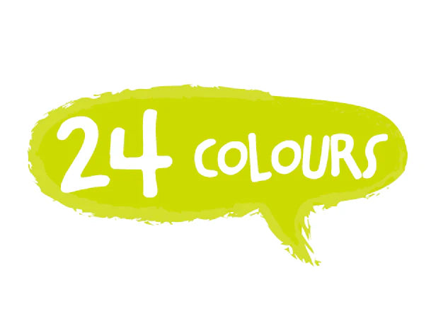 Haku Yoka Happy Pea Pod Crayons 24 Pack