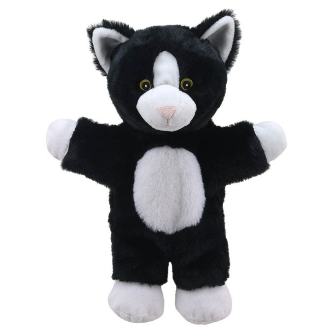 The Puppet Company Eco Walking Hand Puppet Cat Black / White