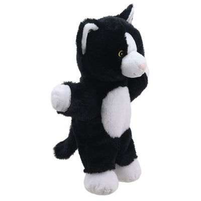 The Puppet Company Eco Walking Hand Puppet Cat Black / White