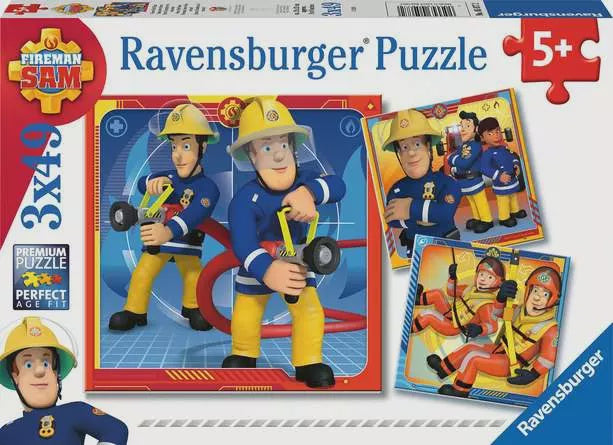 Fireman Sam 3 x 49pc Jigsaw Puzzle